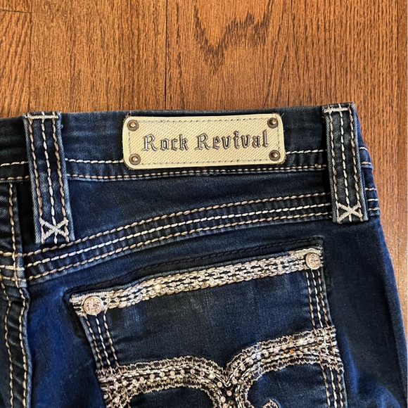 Rock Revival Blue Jeans Amanda Easy Boot Women’s Size 28 Vintage Y2K McBling 80s - Picture 8 of 10